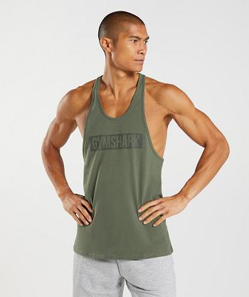 Pánské Stringers Gymshark Block Olivy Zelené | CZ 2589RVD